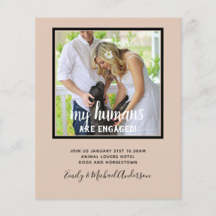 Prospectus 11,4 Cm X 14,2 Cm Nos Humains sont Fiancés PHOTO Mariage