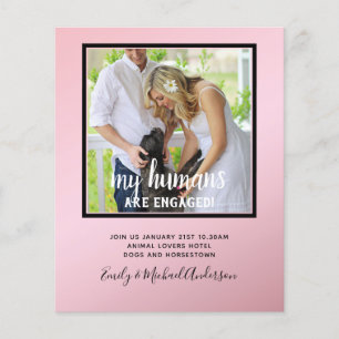 Prospectus 11,4 Cm X 14,2 Cm Nos Humains sont Fiancés PHOTO Mariage