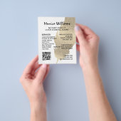 Prospectus 11,4 Cm X 14,2 Cm Notaire de parties scintillant d'or (main)