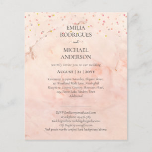 Prospectus 11,4 Cm X 14,2 Cm Notre Mariage Typographie Moderne INVITATION PLUSI
