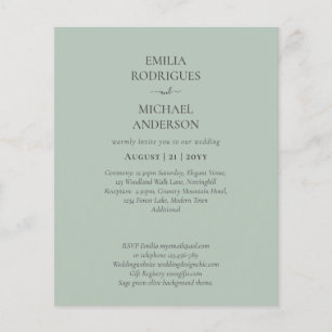 Prospectus 11,4 Cm X 14,2 Cm Notre Mariage Typographie Moderne INVITATION PLUSI