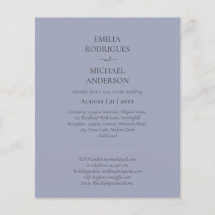 Prospectus 11,4 Cm X 14,2 Cm Notre Mariage Typographie Moderne INVITATION PLUSI