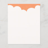Prospectus 11,4 Cm X 14,2 Cm Nuages dessus - Pêche (Dos)