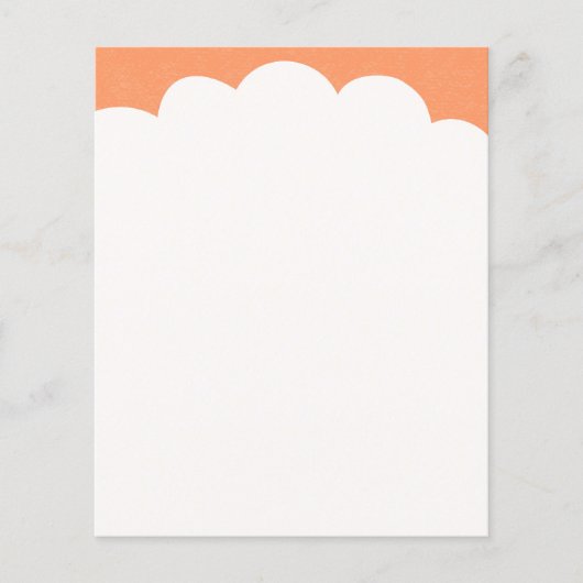 Prospectus 11,4 Cm X 14,2 Cm Nuages dessus - Pêche (Devant)