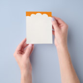 Prospectus 11,4 Cm X 14,2 Cm Nuages sommets - Orange (main)