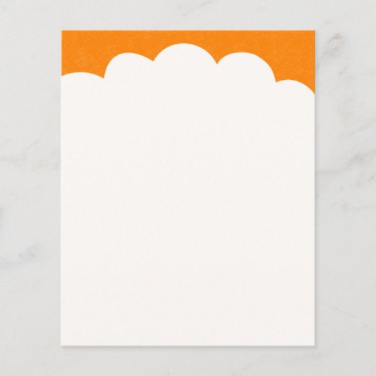 Prospectus 11,4 Cm X 14,2 Cm Nuages sommets - Orange (Devant)