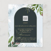 Prospectus 11,4 Cm X 14,2 Cm NUESTRA BODA Winter Greenery Wedding Invitation (Dos)