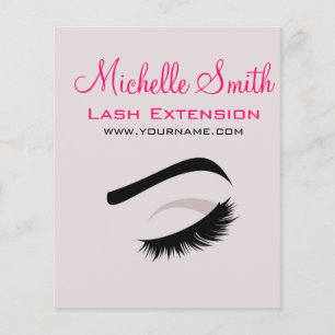 Prospectus 11,4 Cm X 14,2 Cm OEil avec de longs cils extension marque
