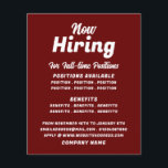 Prospectus 11,4 Cm X 14,2 Cm Offre d'emploi à la mode Recrutement Publicité<br><div class="desc">Flyers Publicitaires De Recrutement À La Mode Par Le Magasin Carte de visite.</div>