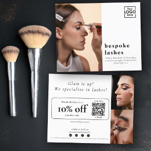 Prospectus 11,4 Cm X 14,2 Cm Offre Spéciale Première Visite Salon de Beauté Pro