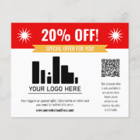 Offre spéciale Rouge Remise de votre logo et code 
