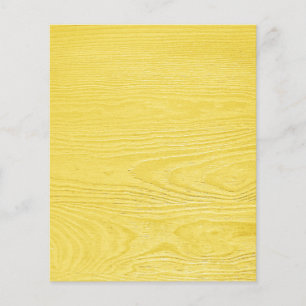 Prospectus 11,4 Cm X 14,2 Cm Oh Baby JAUNE MODÈLES TEXTURE EN BOIS ARRIÈRE - PL