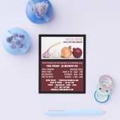 Prospectus 11,4 Cm X 14,2 Cm Oignons et ail, Greengrocers Publicité (Simple)