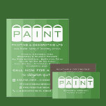 Prospectus 11,4 Cm X 14,2 Cm Ombre verte, Paint Buckets, Peintre & Décorateur<br><div class="desc">Green Ombre,  Paint Buckets,  Peintre & Décorateur Publicité Flyer par The Carte de visite Store.</div>