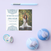 Prospectus 11,4 Cm X 14,2 Cm Open House for Yoga Meditation Promotional Photo (Simple)