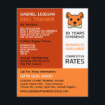 Prospectus 11,4 Cm X 14,2 Cm Orange Chien, Trainer Chien Publicité<br><div class="desc">Orange Dog,  Dog Trainer Flyer Publicité par The Carte de visite Store.</div>