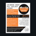 Prospectus 11,4 Cm X 14,2 Cm Orange Rubbish Skip, Skip/Dumster Company<br><div class="desc">Orange Rubbish Skip,  Skip/Dumpster Company Annonces Publicitaires Par Le Magasin Carte de visite.</div>