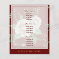 Organisateur de Mariage | Modèle de Roses Rouge Bo