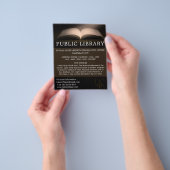 Prospectus 11,4 Cm X 14,2 Cm Ouvrage, Publicité de bibliothèque (main)