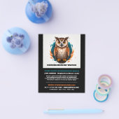 Prospectus 11,4 Cm X 14,2 Cm Owl Design, Voisinage Communauté Watch Advert (Simple)