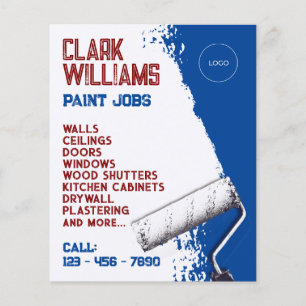 Prospectus 11,4 Cm X 14,2 Cm Paint rouleau avec logo