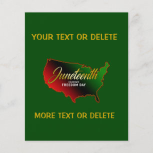 Prospectus 11,4 Cm X 14,2 Cm Panafricain, Juneteenth 
