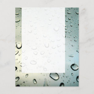 Prospectus 11,4 Cm X 14,2 Cm Panneau 017 - Pluie sur ma fenêtre