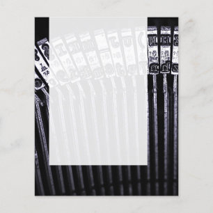 Prospectus 11,4 Cm X 14,2 Cm Panneau 023 - Machine à écrire