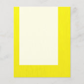Prospectus 11,4 Cm X 14,2 Cm Panneau 043 - Jaune peint (Devant)