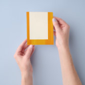 Prospectus 11,4 Cm X 14,2 Cm Panneau 044 - Orange peint (main)