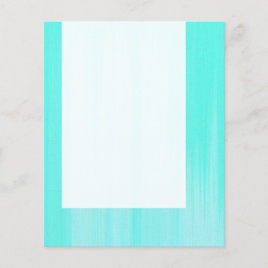 Prospectus 11,4 Cm X 14,2 Cm Panneau 046 - Turquoise peint (Devant)