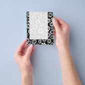 Prospectus 11,4 Cm X 14,2 Cm Panneau 052 - B&W Floral (main)