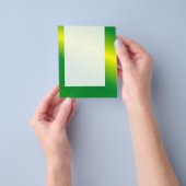 Prospectus 11,4 Cm X 14,2 Cm Panneau 05 - Vague verte (main)