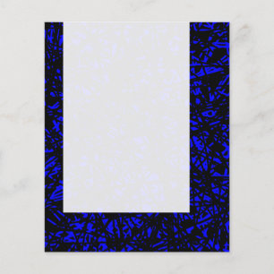 Prospectus 11,4 Cm X 14,2 Cm Panneau 064 - Lignes Abstraites - Bleu