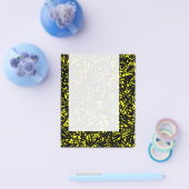 Prospectus 11,4 Cm X 14,2 Cm Panneau 067 - Lignes Abstraites - Jaune (Simple)