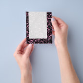 Prospectus 11,4 Cm X 14,2 Cm Panneau 072 - Lignes Abstraites - Rose (main)