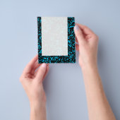 Prospectus 11,4 Cm X 14,2 Cm Panneau 074 - Lignes Abstraites - Ciel bleu (main)