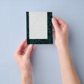 Prospectus 11,4 Cm X 14,2 Cm Panneau 075 - Lignes Abstraites - Moss Green (main)