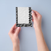 Prospectus 11,4 Cm X 14,2 Cm Panneau 092 - Lignes Abstraites (main)