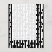 Prospectus 11,4 Cm X 14,2 Cm Panneau 092 - Lignes Abstraites (Dos)