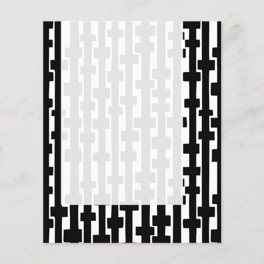 Prospectus 11,4 Cm X 14,2 Cm Panneau 092 - Lignes Abstraites (Devant)