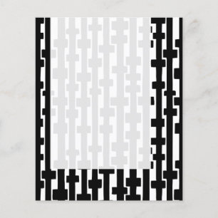 Prospectus 11,4 Cm X 14,2 Cm Panneau 092 - Lignes Abstraites