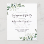 Prospectus 11,4 Cm X 14,2 Cm PAPER Eucalyptus Engagement Party Invitation (Devant)