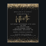 Prospectus 11,4 Cm X 14,2 Cm PAPIER | Black Gold Parties scintillant 50th Party<br><div class="desc">Parties scintillant Black Gold en papier Invitation de la 50e partie. Une alternative PAPER (pas de carte) de grande valeur SANS ENVELOPPES à la taille plus petite 4, 5" x 5, 6" et à un prix réduit. (Les enveloppes A6 standard sont la taille la plus proche à adapter). Noir élégant...</div>