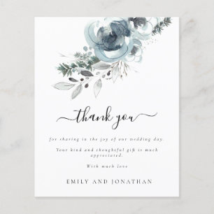 Prospectus 11,4 Cm X 14,2 Cm PAPIER Budget Remerciement de mariage floral fes