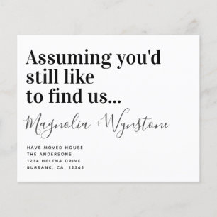 Prospectus 11,4 Cm X 14,2 Cm PAPIER Funny Moving House Faire-part