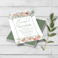 PAPIER Invitation Élégante à Motifs Floraux pour R