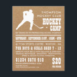 Prospectus 11,4 Cm X 14,2 Cm Papier Kraft, Circulaire publicitaire de camp de h<br><div class="desc">Papier Kraft,  Dépliants Publicitaires De Camp De Hockey Par Le Magasin Carte de visite.</div>