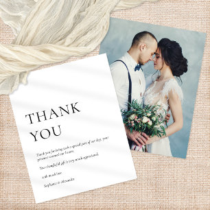 Prospectus 11,4 Cm X 14,2 Cm PAPIER Photo noir blanc Mariage Merci