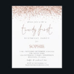 Prospectus 11,4 Cm X 14,2 Cm PAPIER Rose Parties scintillant d'or Vingt premier<br><div class="desc">PAPER Rose Gold Parties scintillant Vingt invitation de la première partie. Une alternative PAPER (pas de carte) de grande valeur SANS ENVELOPPES à la taille plus petite 4, 5" x 5, 6" et à un prix réduit. (Les enveloppes A6 standard sont la taille la plus proche à adapter). Une bordure...</div>